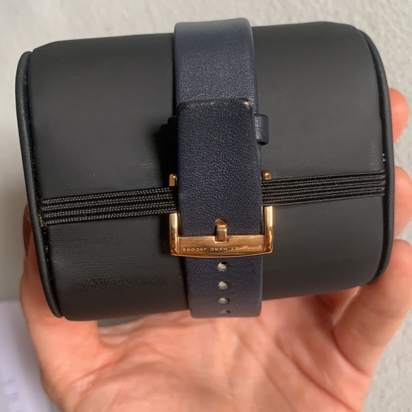 Marc by Marc Jacobs Women's MBM1329 Baker Stainless Steel Watch Navy LeatherBand - Picture 7 of 10